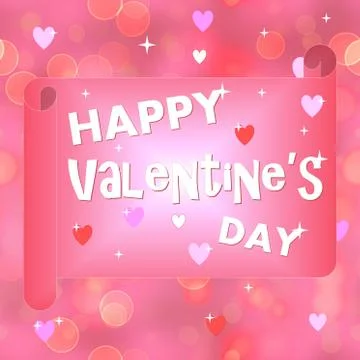 Happy Valentine's background Stock Illustration