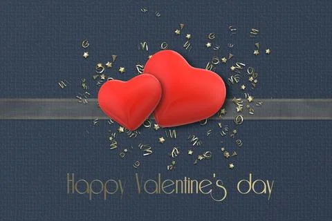 Happy Valentines card Stock Illustration