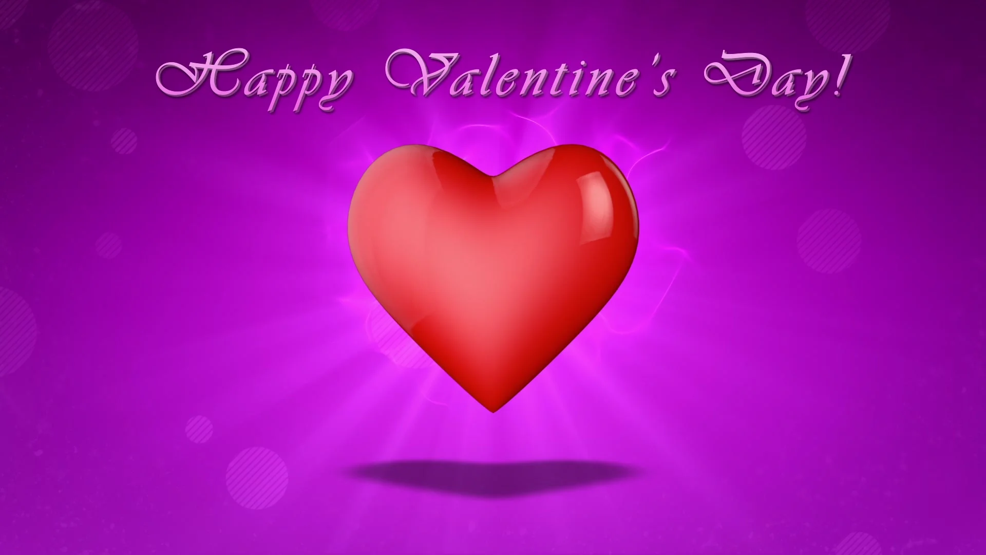 Happy Valentine's Day. 3D animation. | Stock Video | Pond5