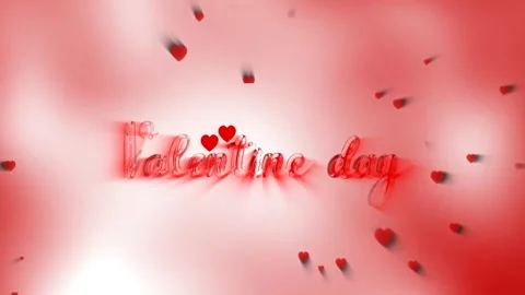Happy valentines day background animation. Stock Footage 296524448