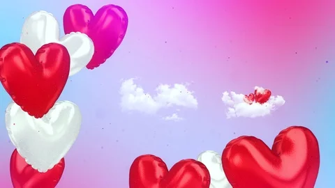 Happy Valentine's Day Background Stock Footage 124253547