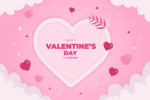 Happy Valentine's Day background Stock Illustration