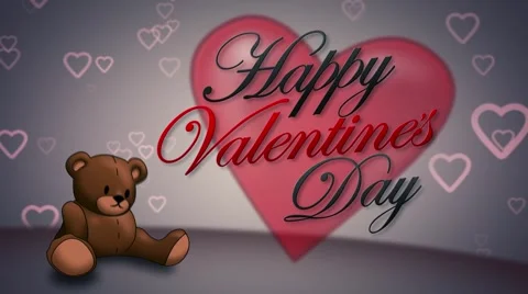 Happy Valentines Day Card Stock Footage 59147694