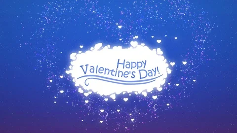 Happy Valentines Day - Cloud Stock Footage 85265927