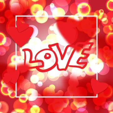 Happy valentines day design vector illustration. Red card backgr Stock-Illustration