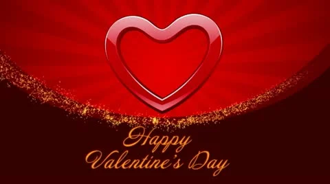 Happy valentines Day Stock Footage 20537862