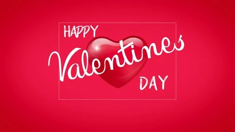 Happy Valentine's Day. Stock Footage 72302175