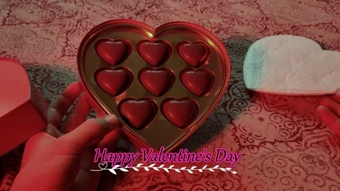 Happy valentine's day Stock Footage 124123547
