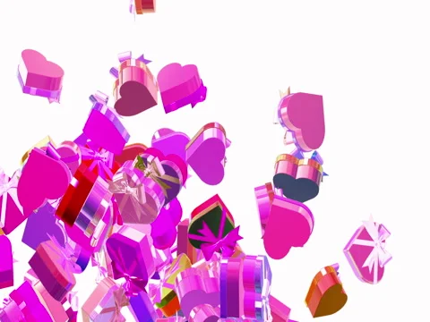 Happy Valentines day gift Video stock 83537175