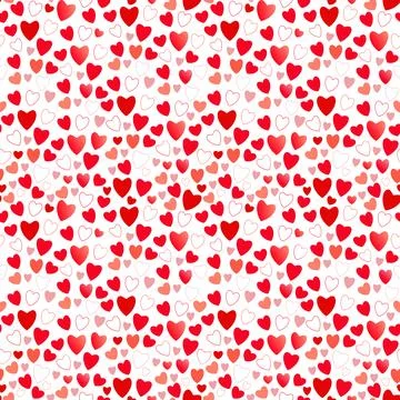 Happy Valentine's Day. Hearts pattern. Valentine Day Greeting Card. Stock-Illustration