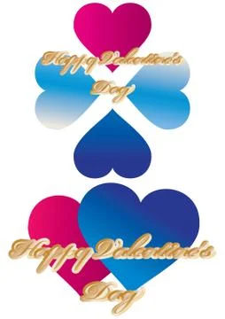 Happy valentines day Illustrazione stock
