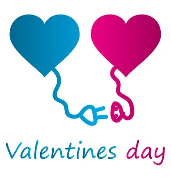 Happy valentines day Illustrazione stock