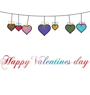 Happy valentines day Stock Illustration