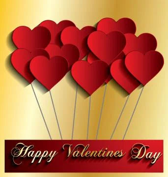 Happy valentines day Stock Illustration