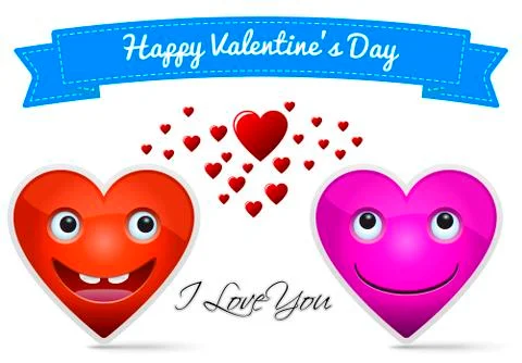 Happy valentine's day Stock Illustration