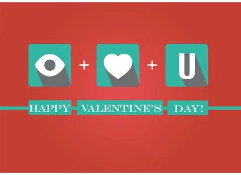 Happy Valentine's Day! Stock Illustration