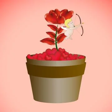 Happy valentine's day Stock Illustration