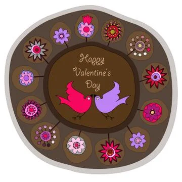 Happy valentines day Stock Illustration