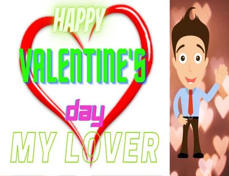 HAPPY VALENTINE'S DAY Stock Illustration