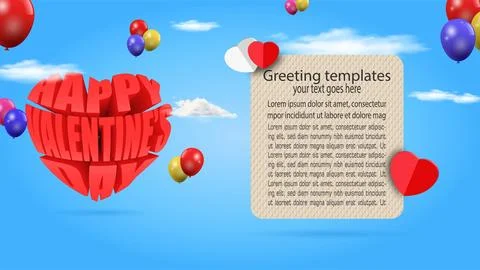Happy valentine's day Stock Illustration