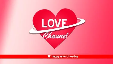 Happy Valentine's day Lower Third &amp; NameTag Stock Illustration