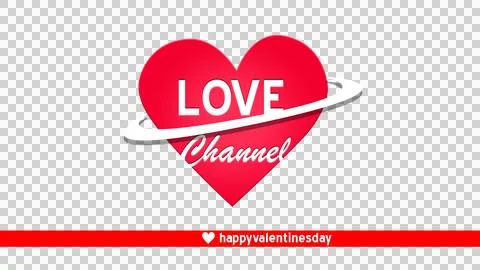 Happy Valentine's day Lower Third &amp; NameTag Illustrazione stock