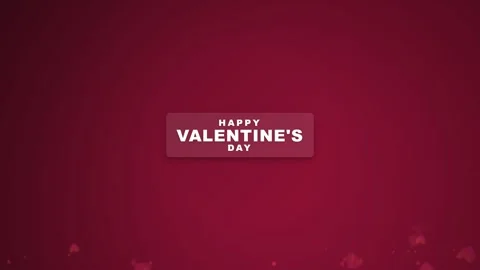Happy Valentine's Day Message 库存影片 334946126
