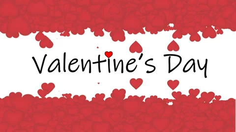 Happy Valentine's Day Motion Background Stock Footage 299851539