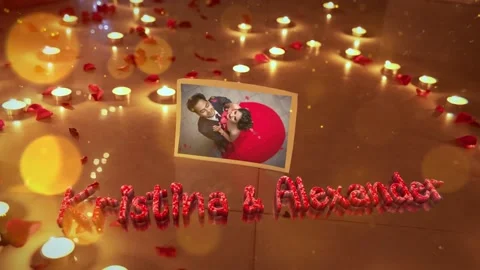 Happy Valentines Day Opener  After Effects	Stock