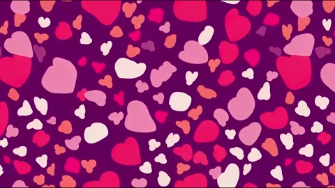 Happy Valentine's Day over repeating XOXO background in red Stock Footage 220118328