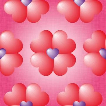 Happy Valentines Day pattern Stock Illustration