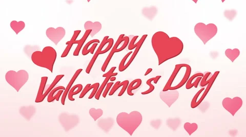 Happy Valentine's Day Seamless Loop Stock Footage 45889160