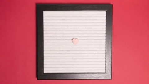 Happy Valentine's Day Stop Motion Stock Footage 148287499