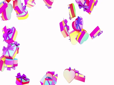 Happy Valentines day Transition Stock Footage 83537779