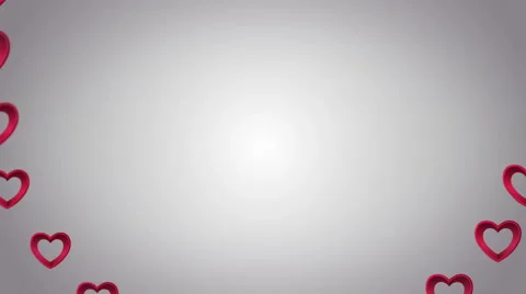 Happy valentines day vector with heart pattern Stock Footage 45374236