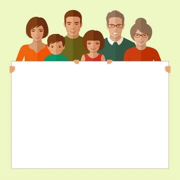 Happy vector family Stock Illustration