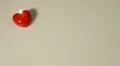 Happy VHappy Valentine's Day - Happy Valentine's Day - Candle heart-shaped on wi HD Footage