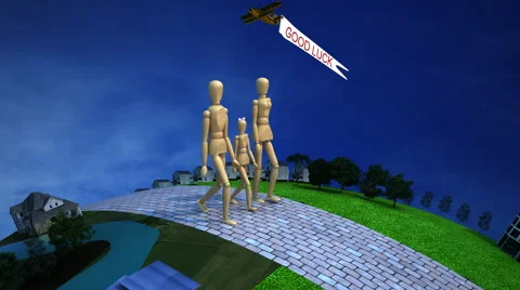 Happy walk Video stock 64466949