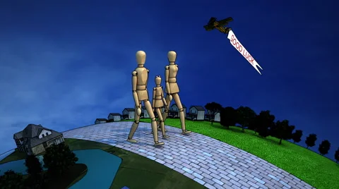 Happy walk -TOON Video stock 64848412