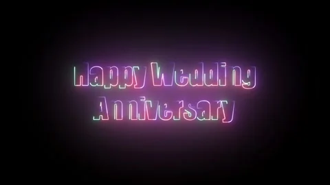 Happy Wedding Text Animation Stock Footage 324802294