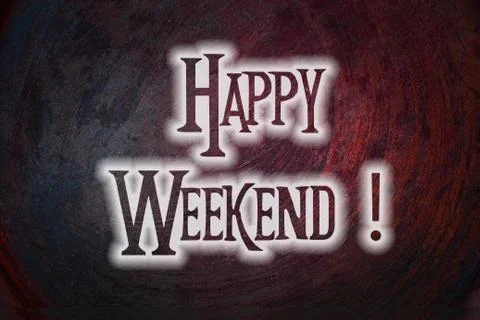 Happy weekend concept Stock Illustration