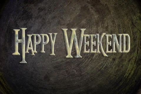 Happy weekend concept Stock Illustration