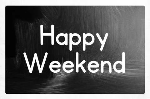 Happy weekend concept Stock Photos