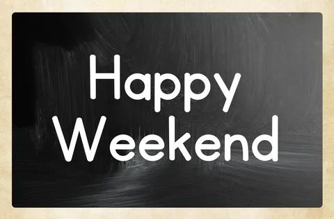 Happy weekend concept Stock Photos