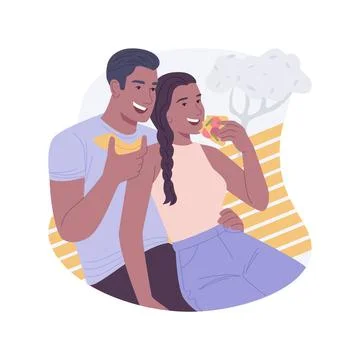 Happy weekend isolated cartoon vector illustrations. Stock Illustration