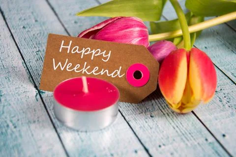 Happy Weekend Foto stock