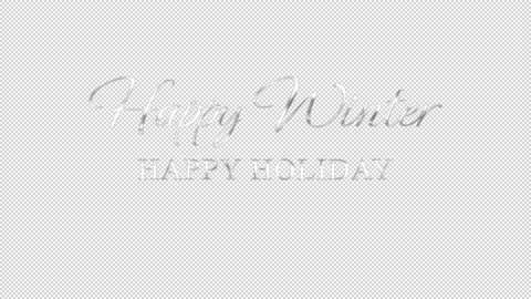 Happy winter Animated Text Stock Footage 227343229