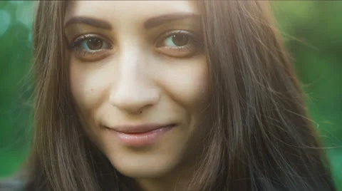 Happy Woman's Face Stock Footage 65093569