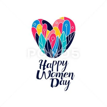 HAPPY women's DAY MESSAGE CARD Template