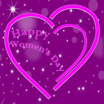 Happy Women's Day - 8 March – illustration Stock Illustration
